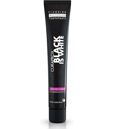 Amazon.com: Curaprox Black is White Charcoal Toothpaste 3 oz. + CS